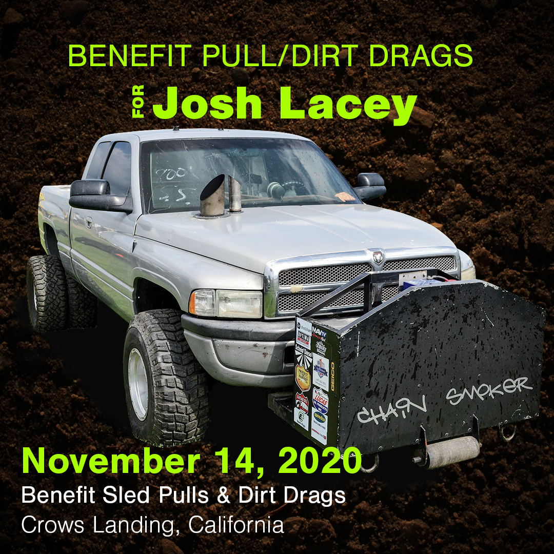 Benefit Pull/Dirt Drags for Josh Lacey